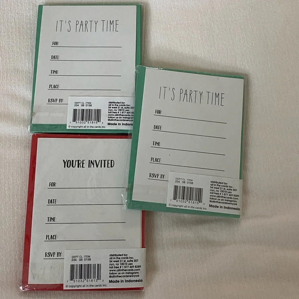 Party invitations
